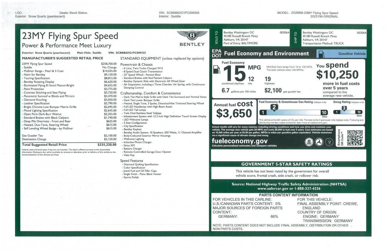 2023 Bentley Flying Spur Speed