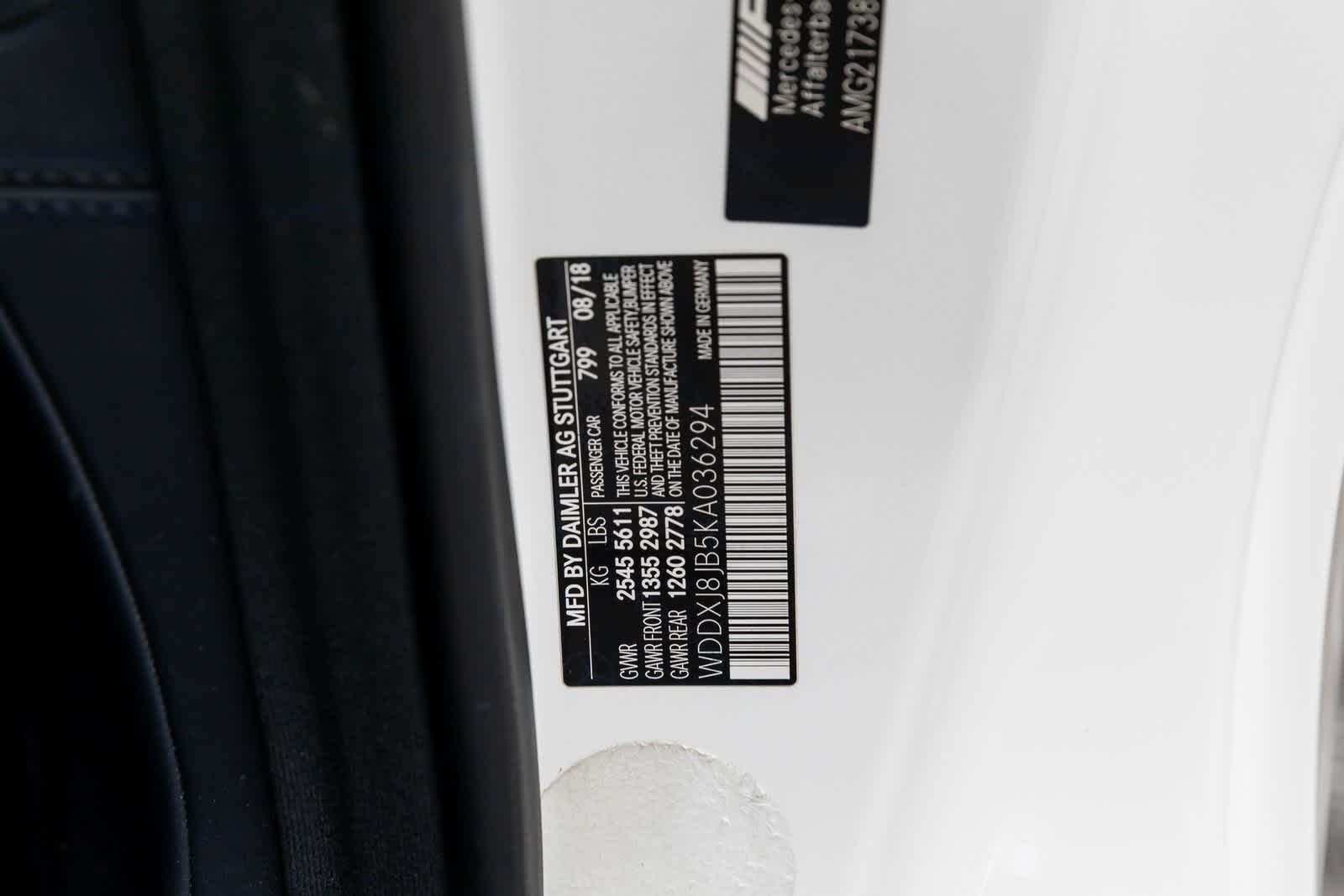 2019 Mercedes-Benz Clase S AMG® S 63