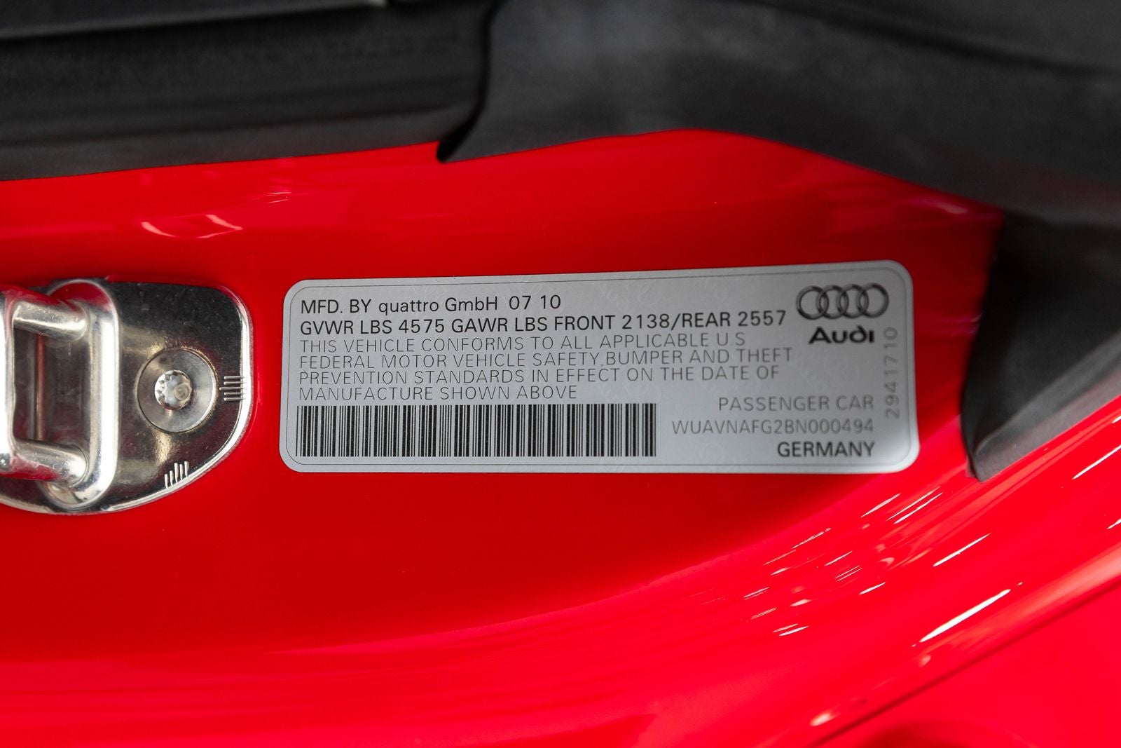 Audi R8 5.2 L de 2011