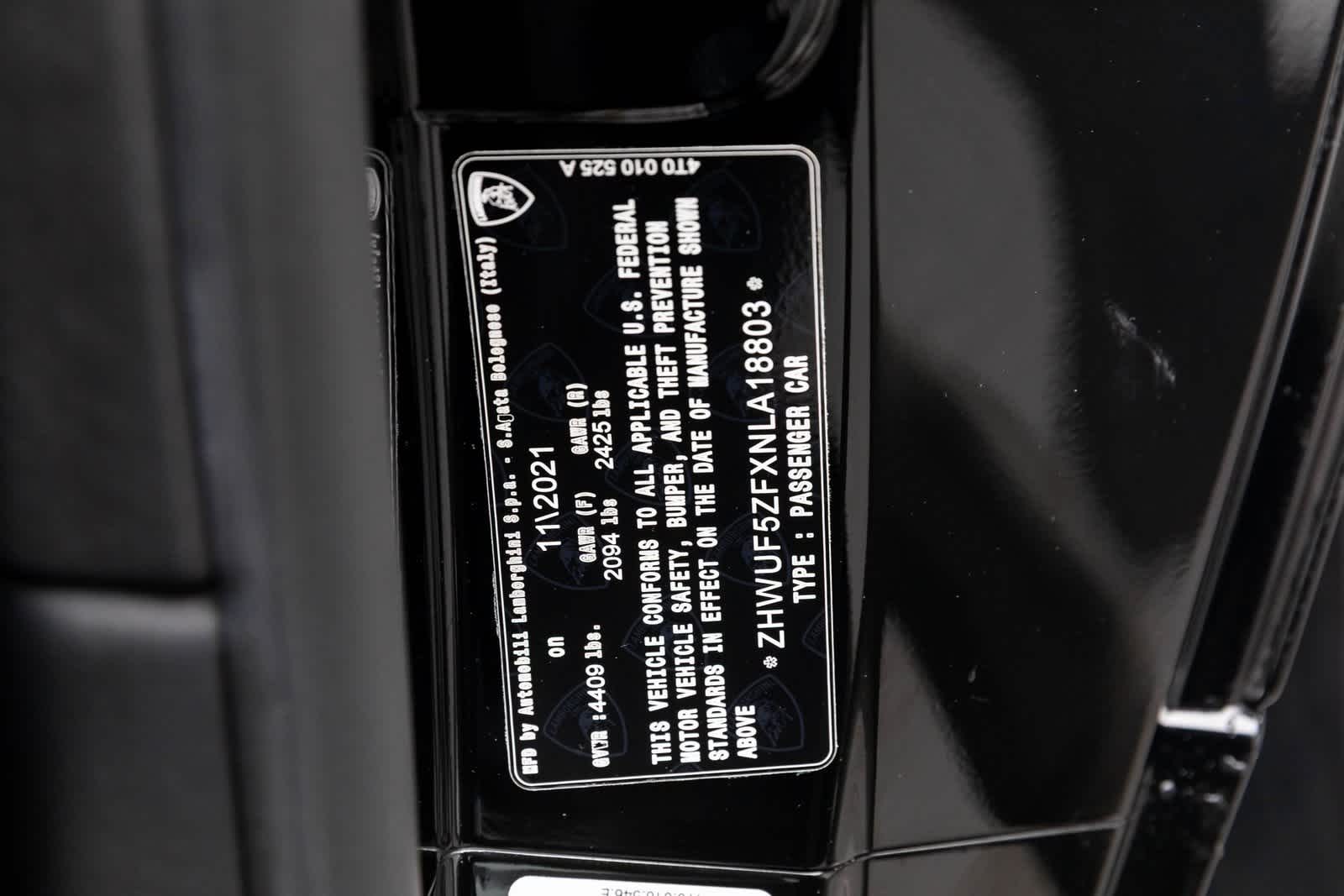 2022 Lamborghini Huracan EVO Coupe RWD